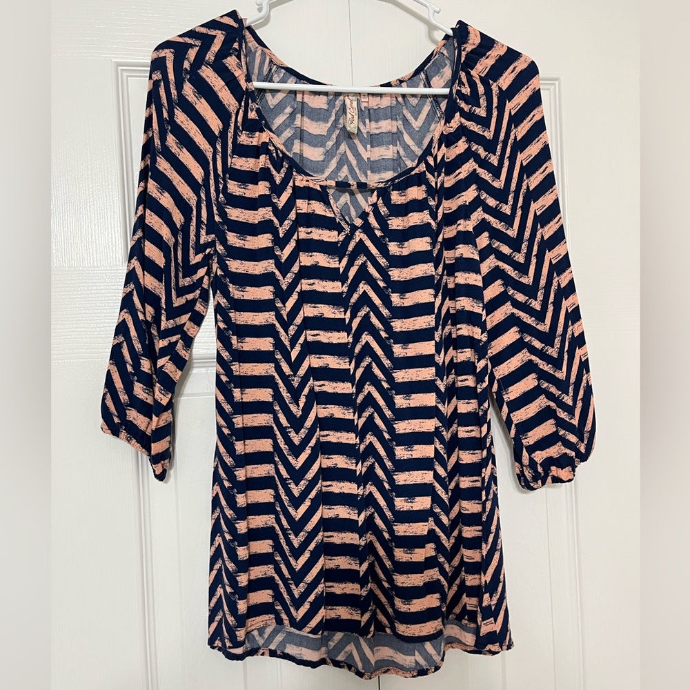 Red Camel Blouse; size S